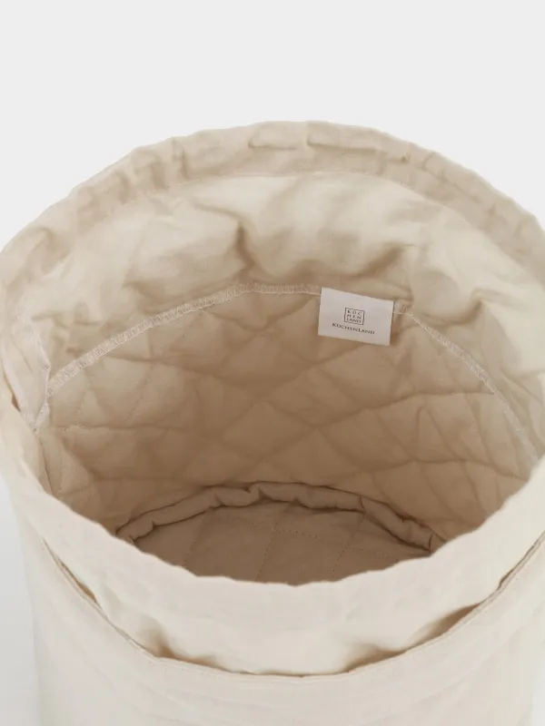 Корзина для хлеба, 20х30 см, на завязках, хлопок, бежевая, Bakery, Course, image-4