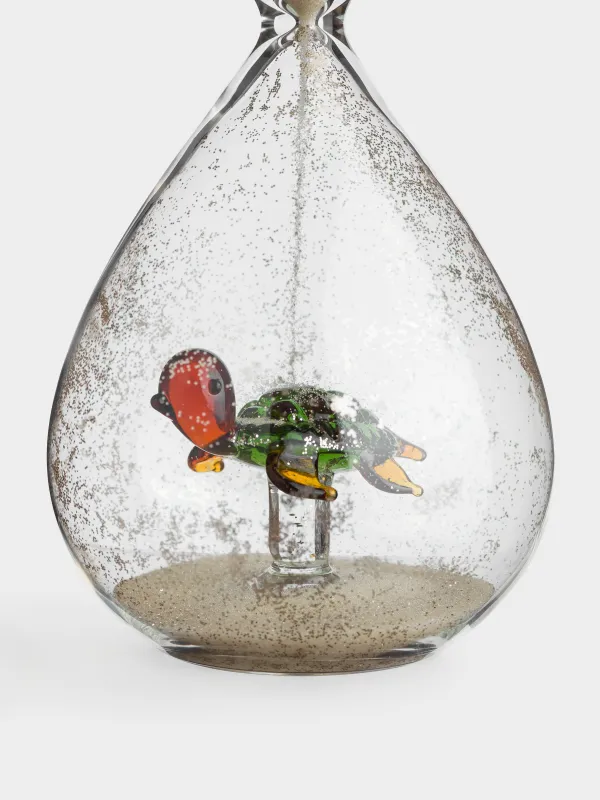 Сәндік сағат, 16 см, шыны/құм, тасбақа, Sand time, image-4