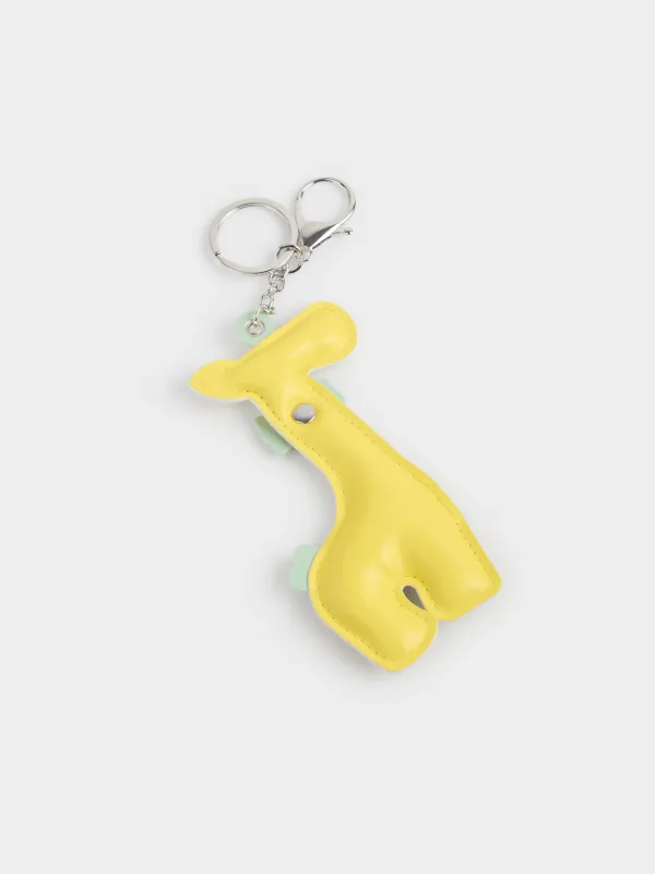Брелок, 19 см, полиуретан/металл, желтый, Жираф, Giraffe, image-3