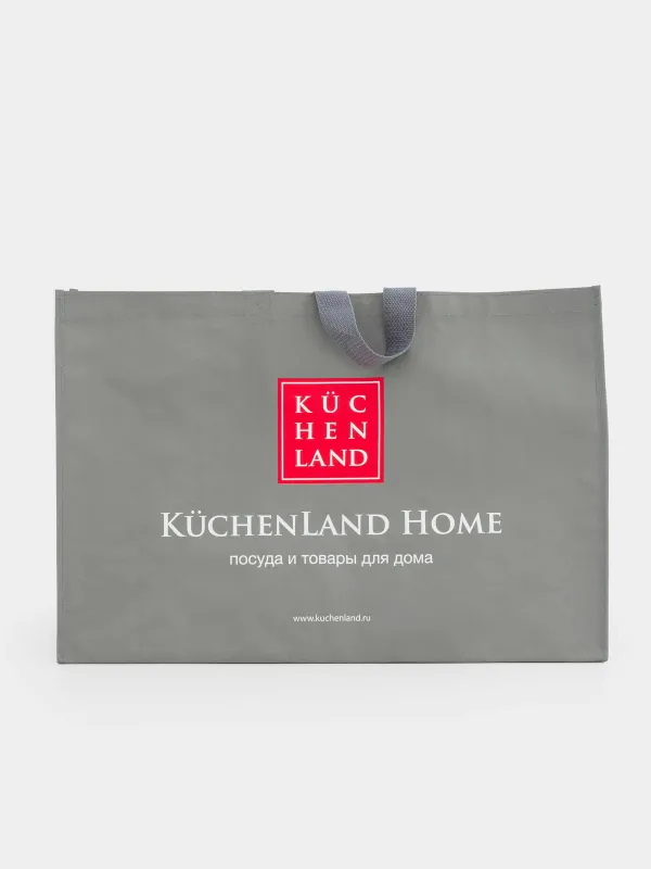 Сумка-шоппер, 60х40 см, серая, Kuchenland, image-1