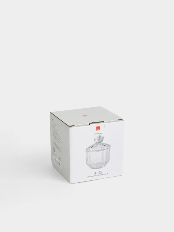 Емкость для хранения, 10х13 см, 320 мл, стекло Р/керамика, Ангел, Alid, image-5