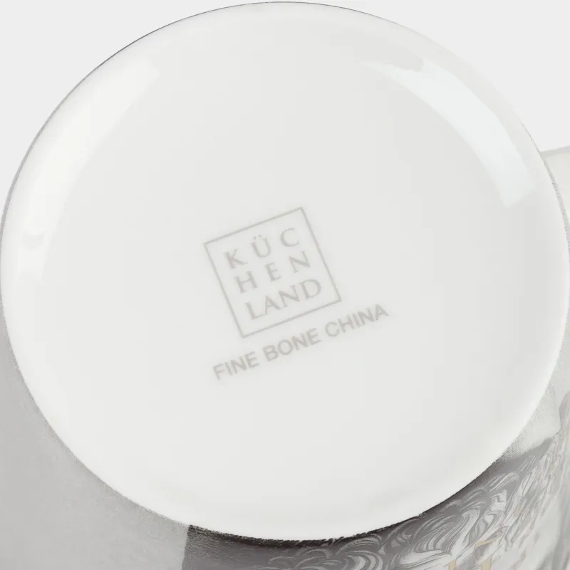 Саптыаяқ, 450 мл, фарфор F, сұр-алтын, Грек мүсіні, Apollo, image-3