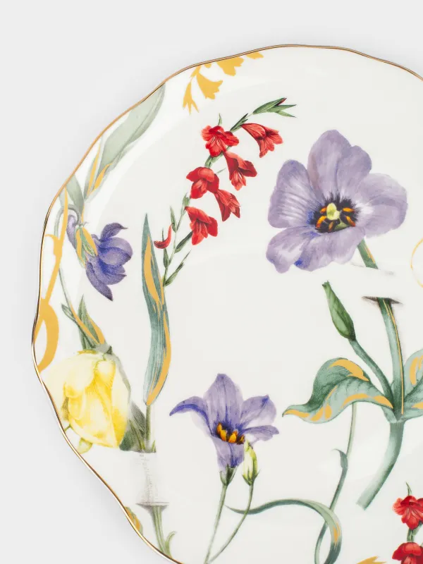 Тарелка обеденная, белая, Night flower, image-3