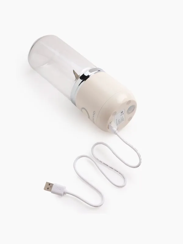 Блендер персональный, 380 мл, 67 Вт, портативный, заряжаемый, стекло/пластик, бежевый, Handy, image-6