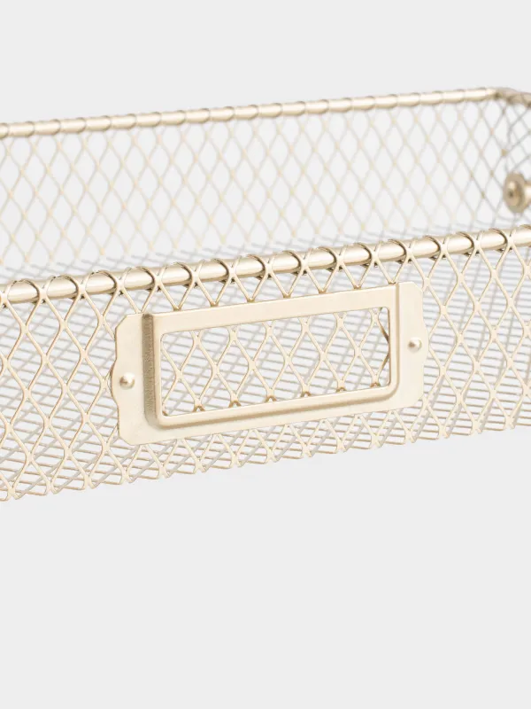 Сөре, 3 қабатты, 42х27х82 см, металл, алтын, Compact gold, image-4