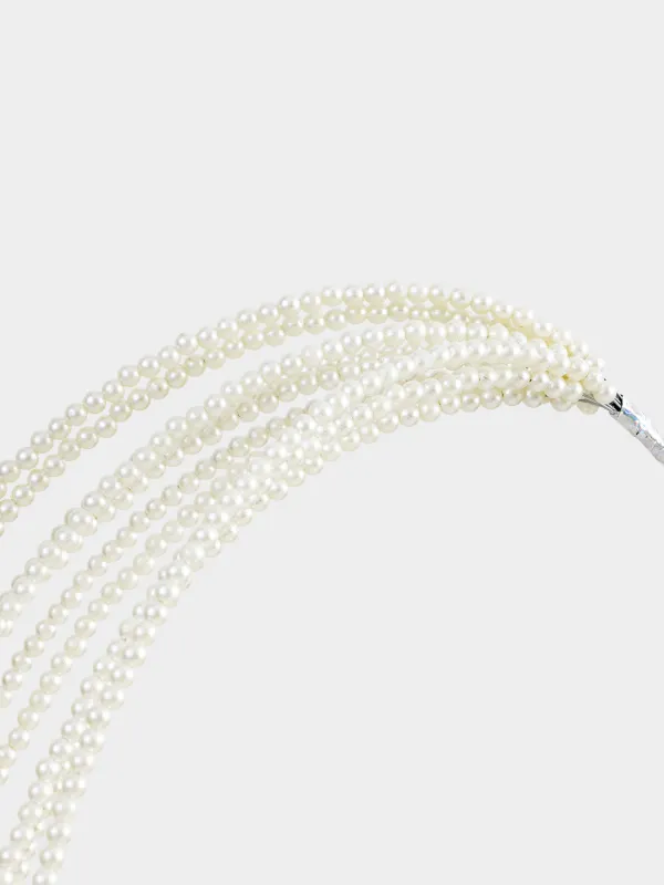 Сәндік бұтақ, 76 см, моншақтар/металл, күміс, Моншақтардан жасалған тал, Balls decor, image-2