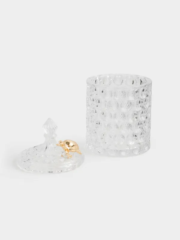 Сақтау ыдысы, 17х10 см, 550 мл, шыны Р/металл, Тасбақа, Bubbly, image-1