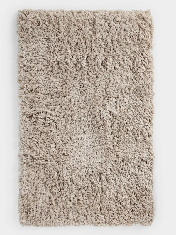 Жуынатын бөлмеге арналған кілемше, 60x90 см, сырғанауға қарсы, полиэстер, құмды, Spark, image-0