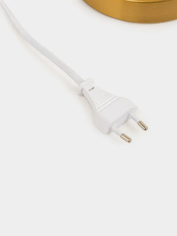 Үстел шамы, 59 см, металл/поликоттон, сарғылт-қоңыр және алтын, Impulses light, image-3