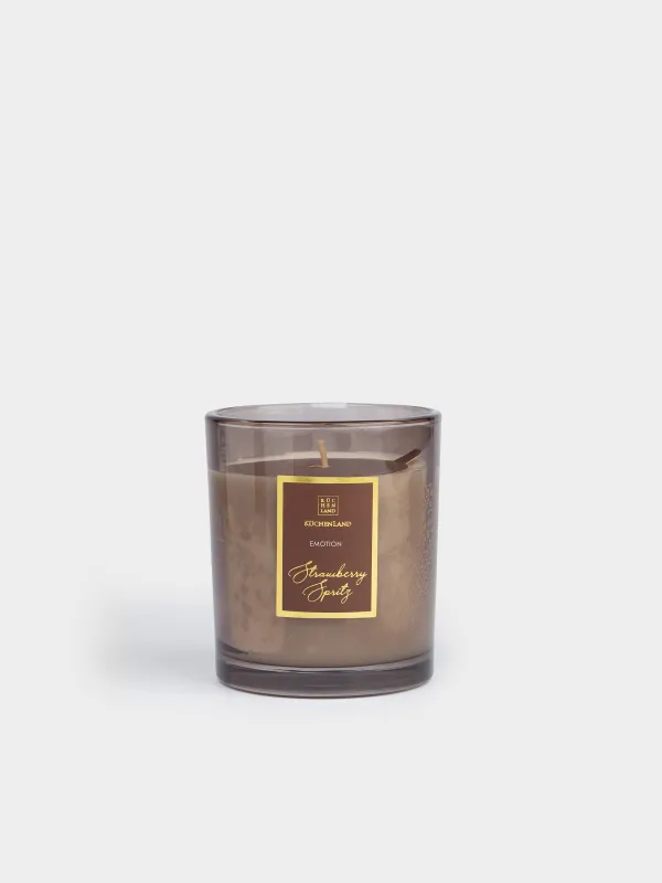 Хош иісті шам, 9 см, шам ұстағышта, шыны, түс, Strawberry Spritz, Emotion, image-0