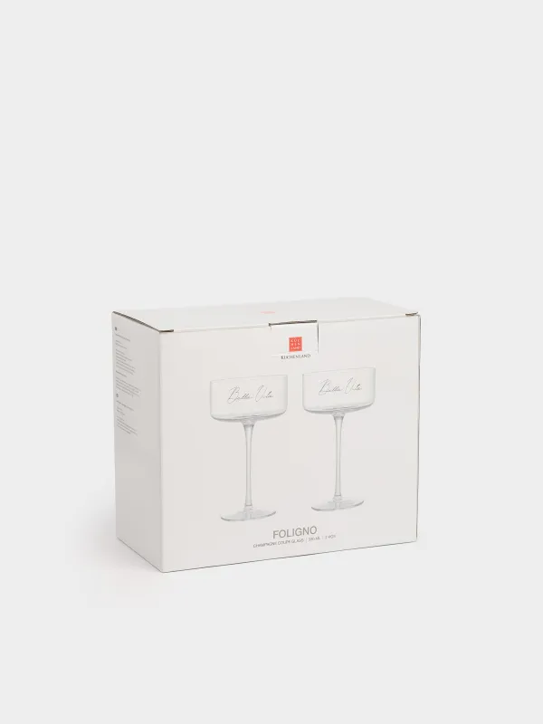 Шампан бокалы, 330 мл, 2 дана, хрусталь шыны, Bella Vita, Foligno, image-4