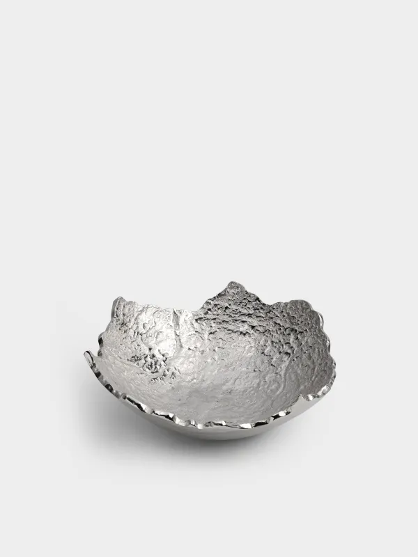 Ваза для фруктов, 31x10 см, металл, серебристая, Острые края, Fantastic, image-3