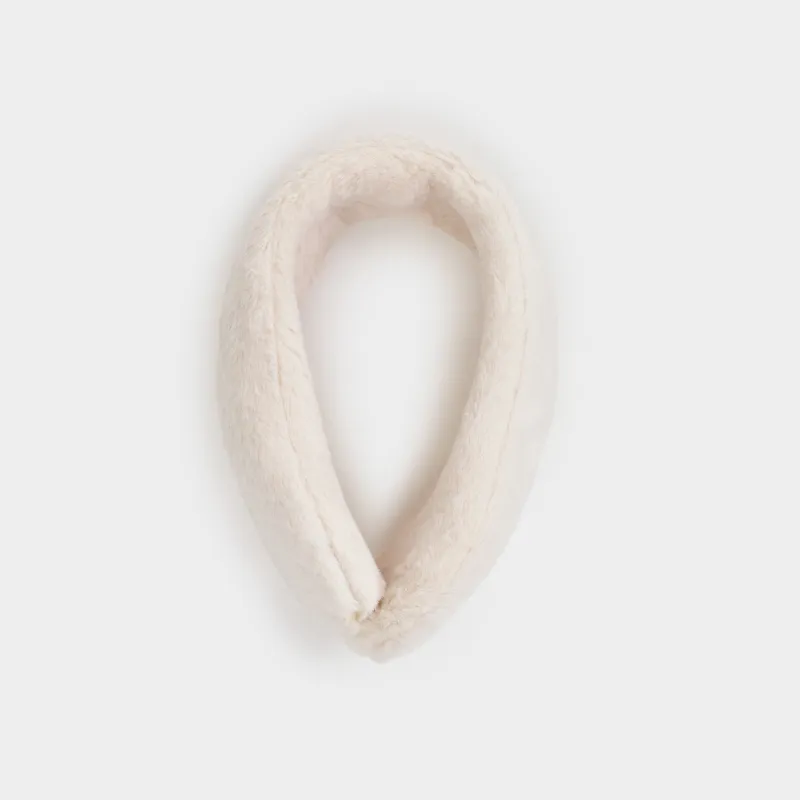 Ободок карнавальный, 14х19 см, детский, искусственный мех/пластик, белый, Cat, image-0