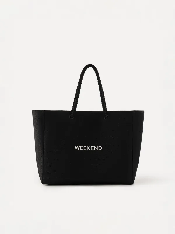 Әйелдер сөмкесі, 44х35 см, полиэстер, қара, Weekend, Coast, image-0