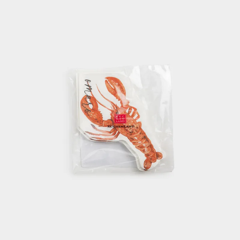 Қағаз майлықтар, 21х32 см, 20 дана, пішінді, қызыл, Лобстер, Lobster, image-4