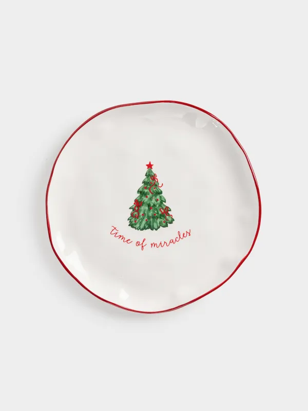 Түскі ас тәрелкесі, 26 см, керамика, Бантиктері бар шырша, Spruce, image-0