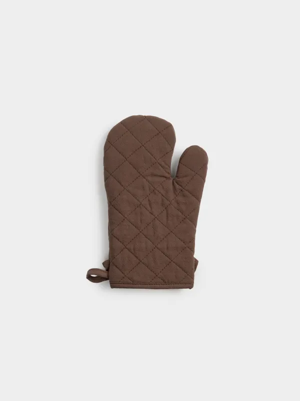 Прихватка-варежка, 18х28 см, хлопок, с рюшами, серо-бежевая, Ruffles, image-5