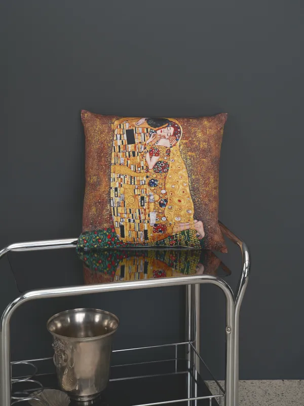 Подушка декоративная, 45х45 см, Поцелуй, Климт, Art поцелуй, image-4