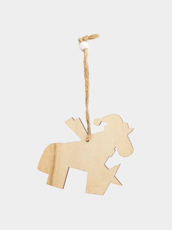 Набор елочных игрушек, 10 см, дерево, Figure wood, image-6