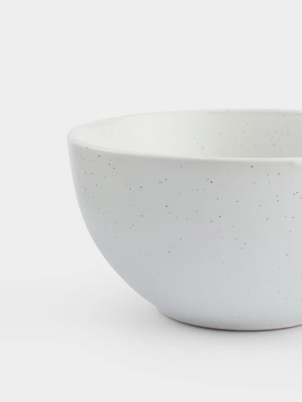 Түскі ас жиынтығы, 6 тұлға, 18 зат, керамика, сүт түсті, дақ, Particle, image-6