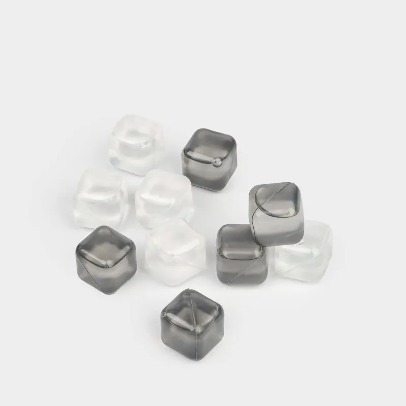 Сусындарды салқындатуға арналған текшелер жиынтығы, 10 дана, пластик, ақ / сұр, Dolce Vita