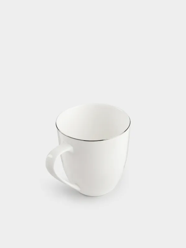 Саптыаяқ, 450 мл, 6 дана, фарфор F, ақ, Ideal silver, image-3