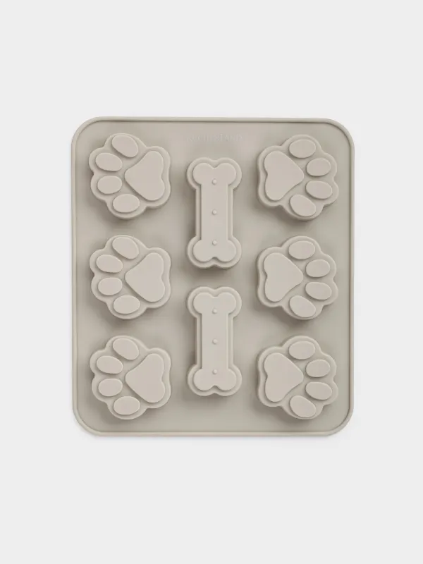 Форма для снеков для животных, 18х16 см, силикон, серая, Favorite pet, image-0