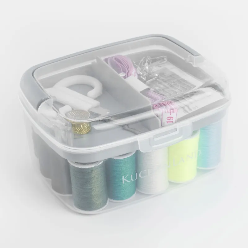 Тігін және қолөнер жиынтығы, 13х10 см, 40 пр, ұйымдастырушыда, пластик / металл, сұр, жіп, image-7