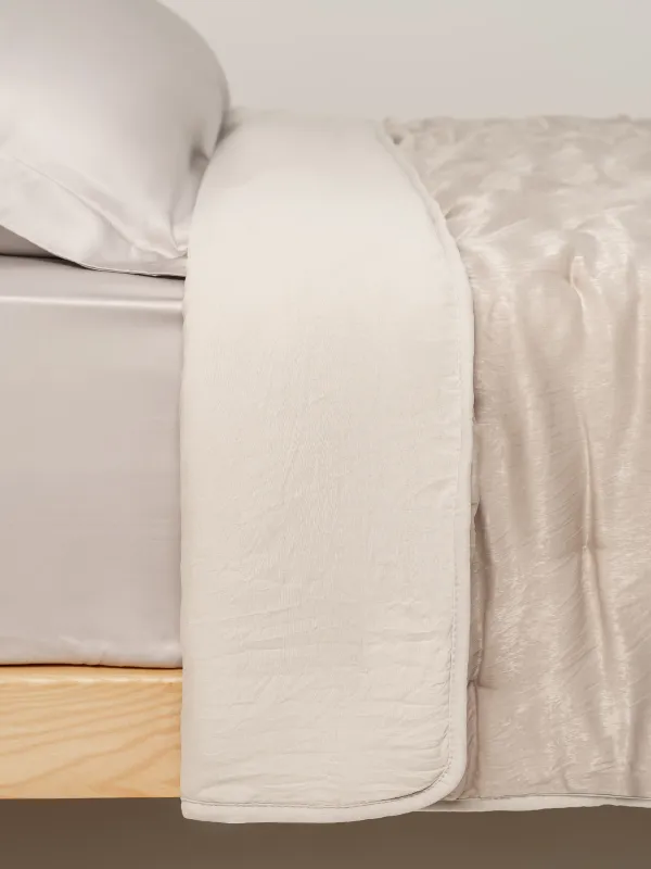 Төсек жапқыш, 220х240 см, барқыт, құм, Stitch velvet, image-2