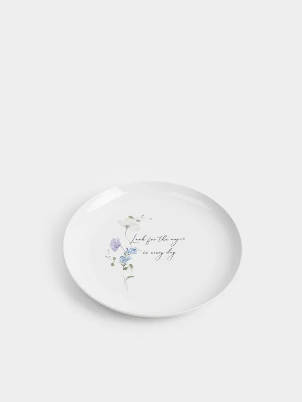 Тарелка обеденная, 27 см, фарфор N, белая, Полевые цветы, Cowslip, image-1