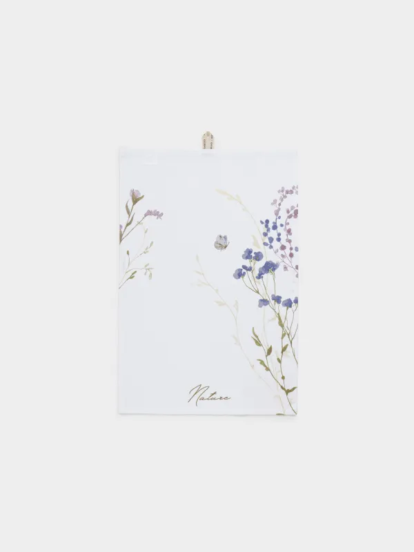 Асүйлік сүлгі, 40х60 см, мақта, сүт түстес, Көктемгі гүлдер, Meadow, image-0