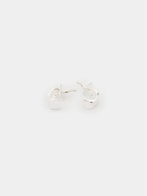 Серьги-пусеты, 1,5 см, 2 шт, металл, серебристые, Jewelry, image-2