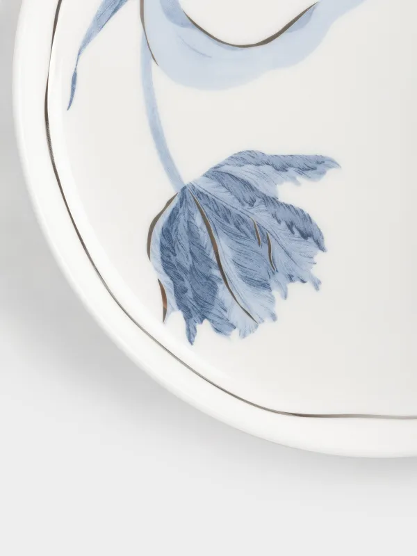 Тарелка закусочная, 20 см, фарфор F, белая, Цветок, Sicily, image-2