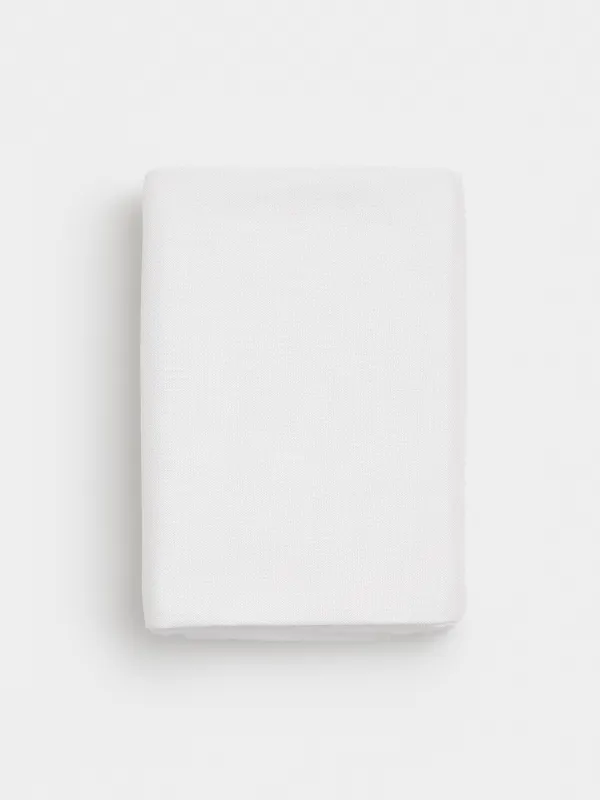 Дастархан, 160х160 см, полиэстер, сүт түстес, Hemstitch, image-8