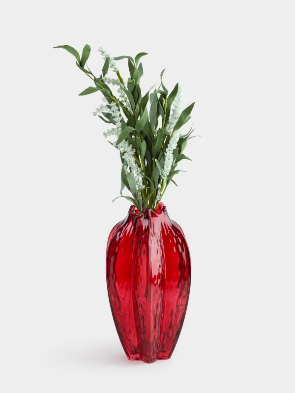 Ваза для цветов, 33 см, стекло, Ribedic, image-3