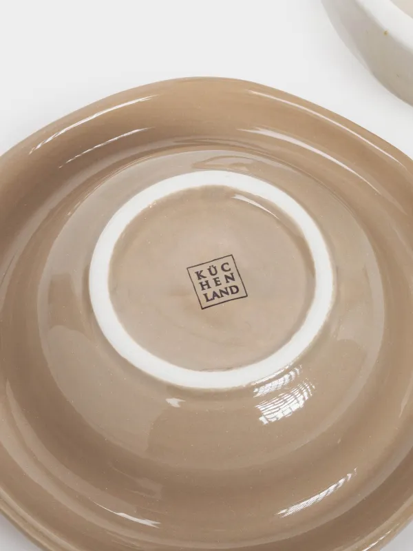 Пара чайная, 1 перс, 2 пр, 290 мл, керамика D, молочно-серая, в крапинку, Find your style, Delicia, image-5