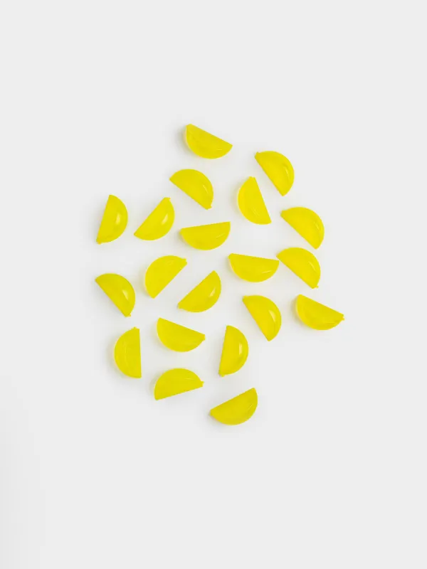 Набор кубиков для охлаждения напитков, 20 шт, пластик, желтый, Лимон, Dolce Vita, image-0