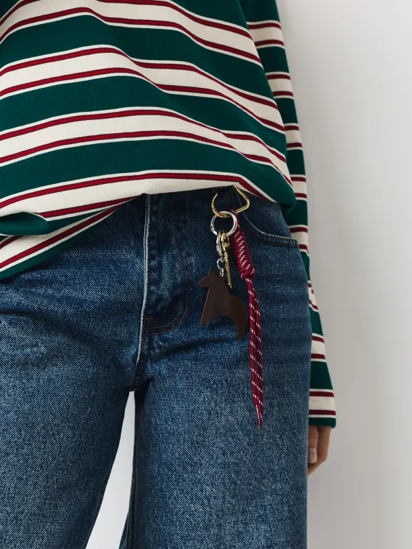 Әйелдерге арналған лонгслив, size M, мақта/полиэстер, жасыл, Жолақ, Latoya, image-5