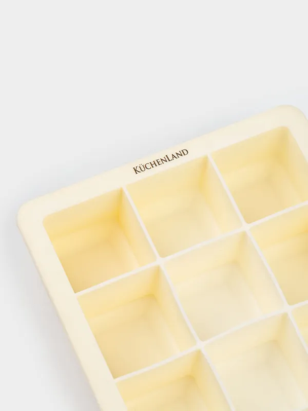 Мұзға арналған қалып, 18х12 см, 15 отд, силикон, ақ, image-2