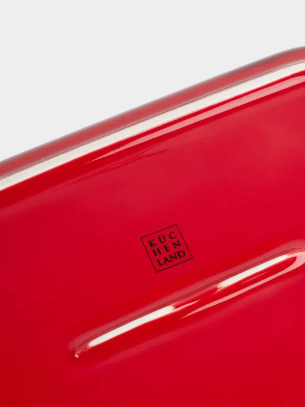 Пісіруге арналған қалап, 27х20 см, керамика, тікбұрышты, қызғылт, Градиент, Cakes gradient, image-5