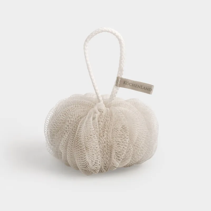 Денеге арналған жуғыш шүберек, 13 см, полиэтилен, сарғылт-қоңыр, бантик, Unique spa