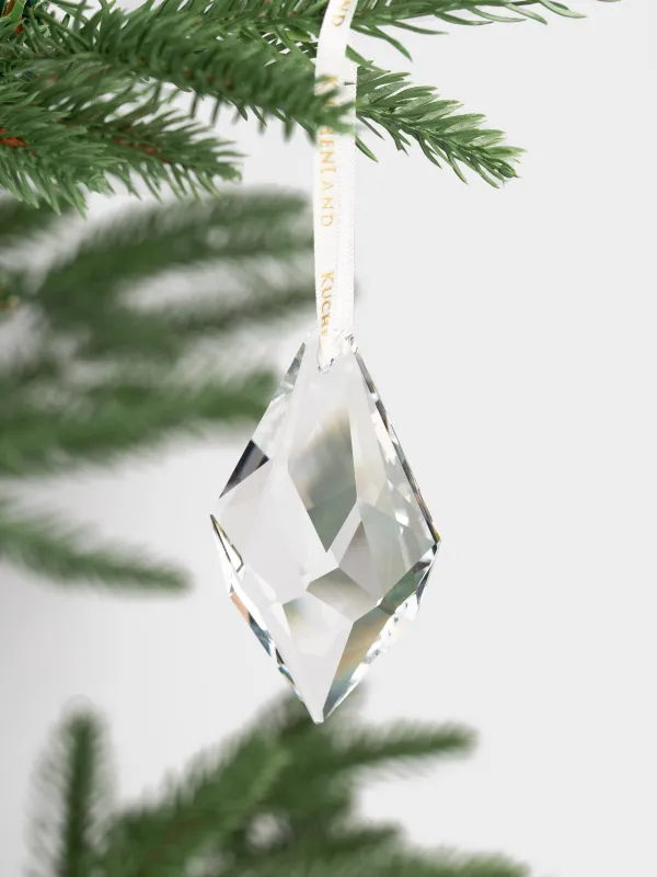 Шырша ойыншығы, 4х8 см, шыны, Асимметриялы мұз, Ice crystal, image-2