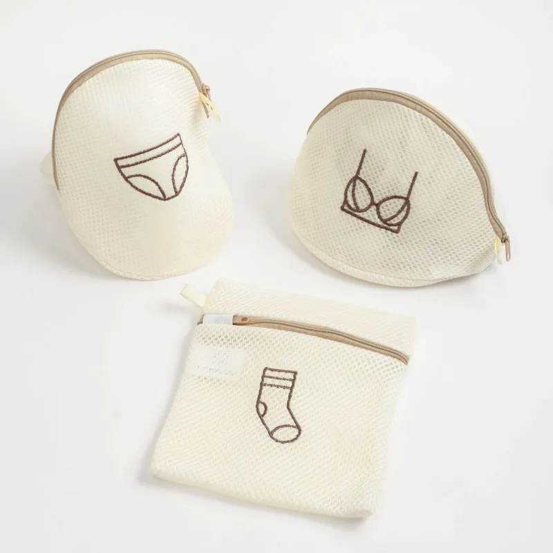 Мешок для стирки бюстгальтеров, 18х15 см, полиэстер, бежевый, Safety new, image-5