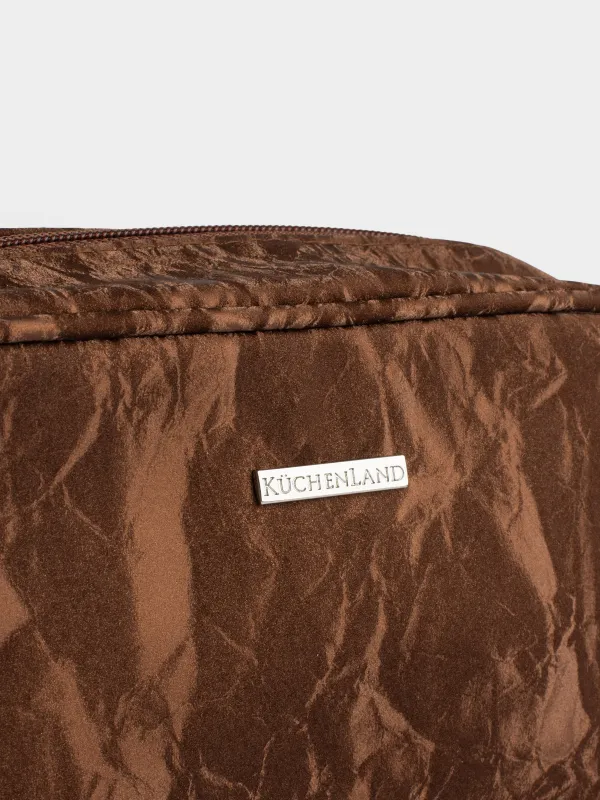 Косметикалық сөмке, 23х16 см, полиуретан, қоңыр, Krush, image-2