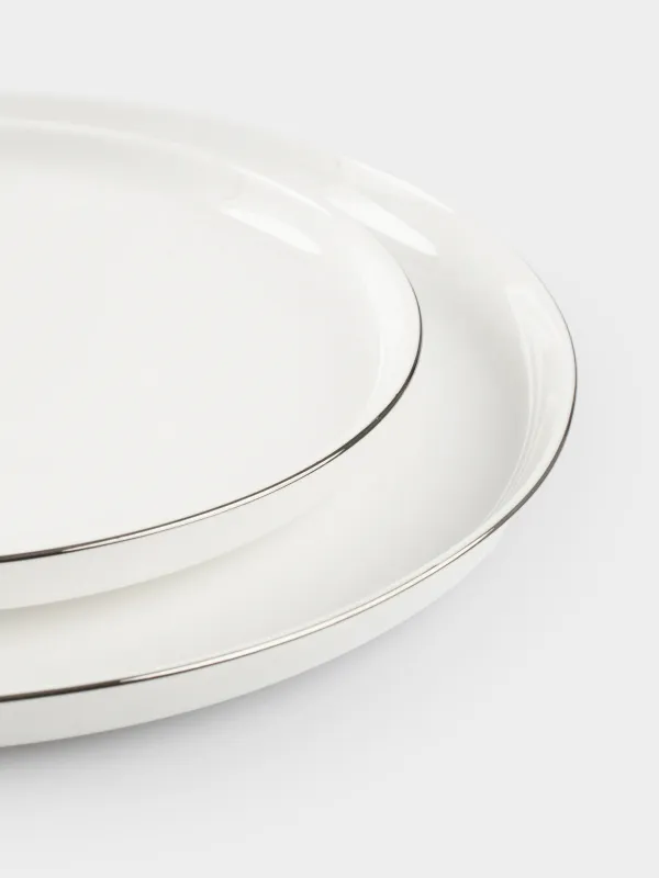 Түскі ас жиынтығы, 6 парсы, 18 пр, фарфор F, ақ, Ideal silver, image-5