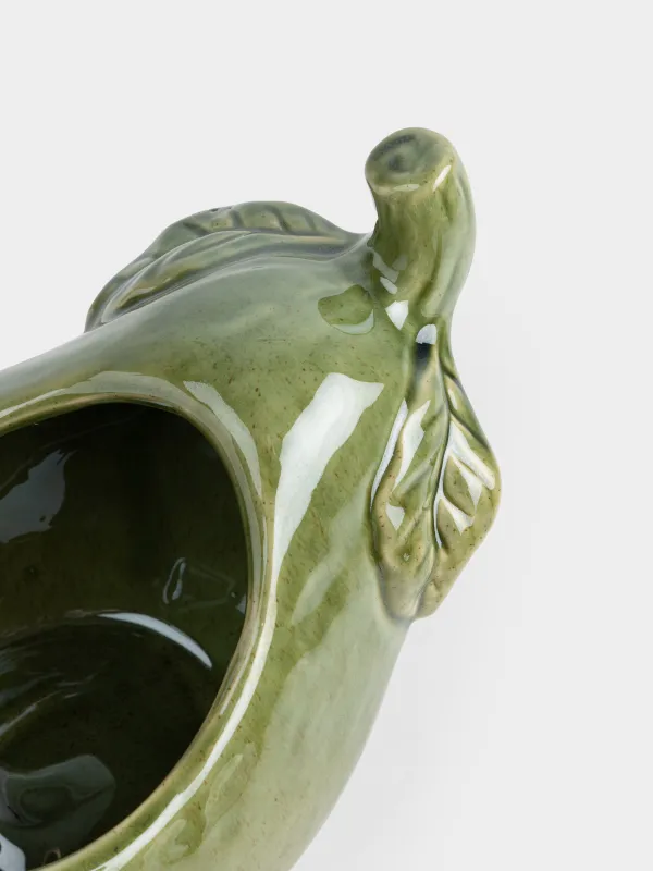 Кәмпит ыдысы, 22х16 см, 1,3 л, керамика, жасыл, Алмұрт, Fruit garden, image-2