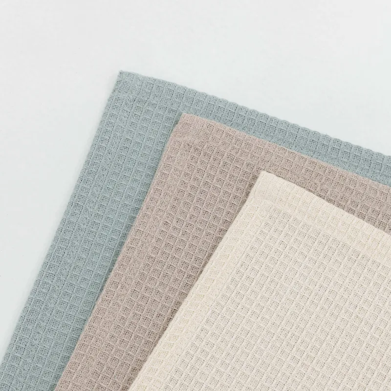 Ас үй сүлгісі, 40х60 см, 3 дана, мақта, ментол/қоңыр/сарғылт-қоңыр, Waffle, image-2