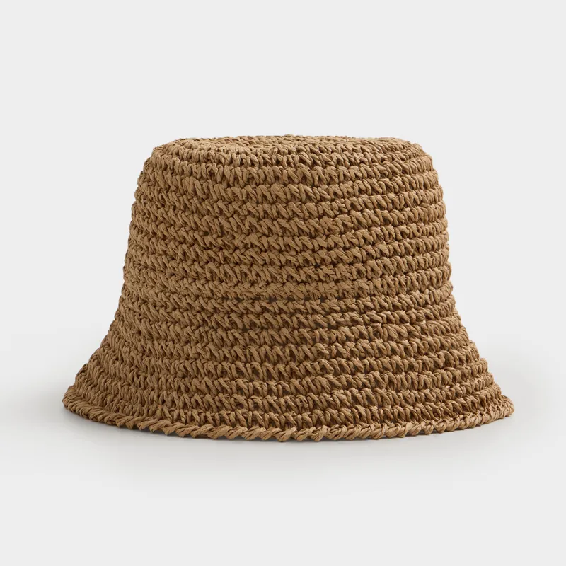 Балалар панама бас киімі, 54 см, бірыңғай өлшем, целлюлоза, құмды, Banjo