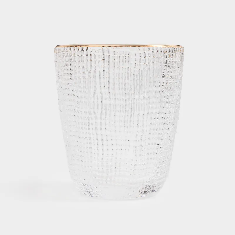 Стақан, 10 см, 320 мл, Р шынысы, алтын жиегі бар, Grain gold, image-2