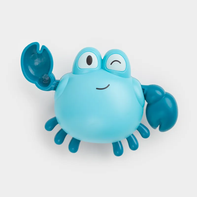 Игрушка для купания, 13 см, заводная, пластик, синяя, Плавающий краб, Underwater